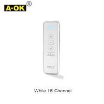 A-OK RF433 리모컨 AC123-01 AC123-02 AC123- 293cEA2e9, White-16, with battery
