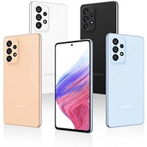 Samsung Galaxy A53 5G 스마트폰 듀얼 SIM Android 휴대전화 8GB RAM 256GB 저장용량 어썸 화이트 + 30개월 보증-32902, 푸른, 하나의