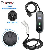 전기자동차 휴대용 충전기 전기 자동차 충전 케이블 자동차용 월박스 V 레벨 타입, 3.GBT