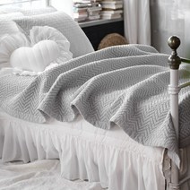 [벨라이프] 사그락 면리플 누비이불 겸 패드 SS 5color, 색상:다크그레이