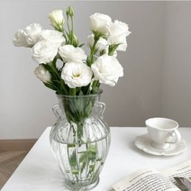 손잡이 항아리 유리 화병 엔틱화병 인테리어화병 조화 꽃병 수경재배