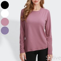 Stylive 여성 필라테스 요가 헬스 긴팔티셔츠 긴팔티