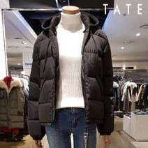 [테이트] 남여공용 덕다운 후드 탈부착 숏패딩_KA9W0-UIH220