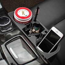 쮸카 더뉴C클래스 컵홀더 멀티 볼보v40크로스컨트리 사이드포켓 자동차홀더 2019아반테 컵거치대 핸드폰거치대 2019그랜저IG 사이드트리플홀더, 1개