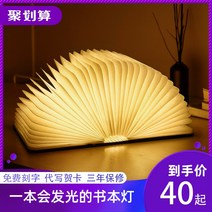 구매대행 특이한무드등 8bi 빛나는 책 빛 수면 밤 침실 침대 옆 기능, LOVE 장미 그림책 램프 (2 색 조명)