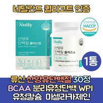 BCAA 류신 산양유단백질분말 단백질알약30정1통 WPI 분리유청단백질 헬스 단백질보충제 프로틴 식약처인증, 1통