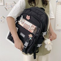 여자초등학생가방 책가방 여성 중학교 고등학교 대용량 솔리드 무지 백팩 남자 대학생 트렌드 2187403750