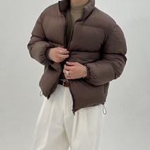 가볍고 따뜻한 빵빵한 남자 패딩 웰론 고급 오버핏 숏패