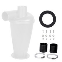 먼지 사이클론 집진기 분리기 DIY 추출기 산업용 캐니스터 목공 청소기 플랜지 베이스, 03 WHITE