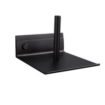 부드러운 부식 방지 거울 전면 선반 주방 가정용 욕실 네일 프리 롤 종이 티슈 스탠드 랙 액세서리, 검은색