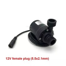 히트펌프 보일러컨트롤러 빨래건조기태양열 온수기 브러시리스 모터 순환 워터 펌프 풀용 800L/H 5m DC 12, 01 12V DC Connector