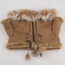 Dankeyili 반 손가락 토끼털 장갑 부드럽고 편안한 여성용 야외 운전 따뜻한 숙녀용