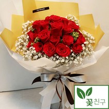 꽃친구 레드 빨간 장미 꽃다발 꽃바구니 꽃배달 케이크배달 당일배송가능 전국꽃배달, 레드장미, 케이크3(33.000원)
