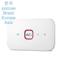 lte라우터 휴대용와이파이 4g 무선 모뎀 sim 카드 mifi 포켓 핫스팟 내장 배터리, 4g 라우터