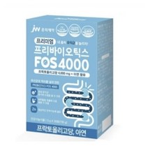 JW중외제약 프리미엄 프리바이오틱스 FOS 4000 플러스 아연 프락토올리고당 유산균, 30포, 24박스