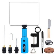 Minova 4 in 1 핫 와이어 폼 커터 세트 8V/2.0Ah 무선 스티로폼 커팅 펜, 01 8V blue-full set, 01 8V blue-full set