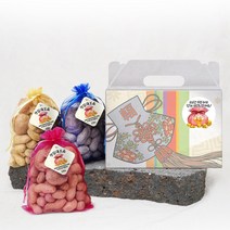 [견과공장] 정월 대보름 부럼 세트 복주머니 선물세트 2호 (10+1), 복주머니 부럼 선물세트 2호