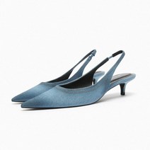 ZARA 자라 데님 펌프스 슬링백