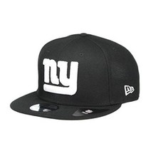 New Era New York Giants Hat NFL Black White 9FIFTY Snapback Adjustable Cap Adult One Size