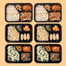 맛있는 반찬 다이어트 도시락 3종 6팩 닭가슴살 단기관리 냉동, 단품