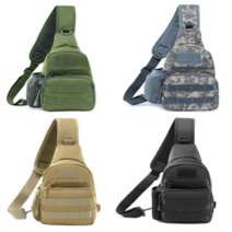 온나뷰 밀리터리 전술 슬링백 크로스백 등산용 자전거 전술백, 베이지