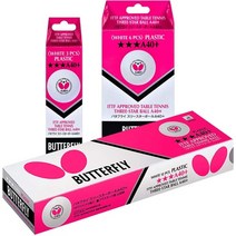 일본직발송 4. 버터플라이(Butterfly) Butterfly (버터플라이) 탁구공 버터플라이 쓰리스타볼 A40 화이트, One Size_One Color, One Color, One Size