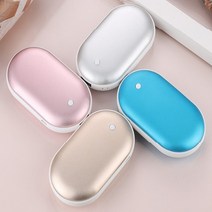 충전식 전기손난로 보조배터리 각인 가능 휴대용 kc인증 전기 전자 핫팩 어린이 커플 연인 졸업 입학 크리스마스 선물 판촉물 답례품, 핑크