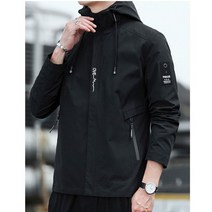 남성 스타일리쉬 바람막이 후드집업 등산복 경량자켓