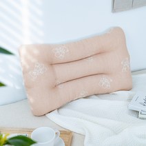 마롤로뜨 낮은 경추베개 3중거즈 빨아쓰는 어린이겸용 성인여성베개, 테디 베이지, 1개