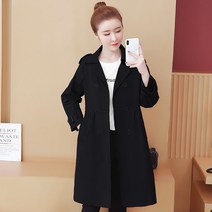 트렌치녀 미디엄 여성 봄 오버핏 여성 트렌디 코트 fengyi