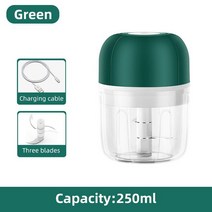100ml 250ml 미니 USB 충전 무선 주방 전기 Pulverizer 음식 마늘 고추 고기 분쇄기 보조 믹서