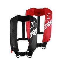 NEW 씨울프 초경량형 자동팽창식 구명조끼 HS-A05 가장 기본적인 디자인 스테디셀러!, 레드, FREE