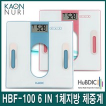 휴비딕 체지방 측정기 체중계 HBF-100 디지털 체지방계, 핑크