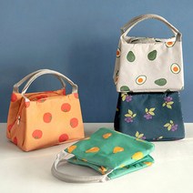 피크닉 보온보냉 도시락가방, 그레이아보카도