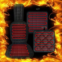 12V 24V 자동차 열선시트 차량용 온열방석 USB방석, 극세사 열선시트 앞좌석 12V, 1개