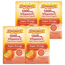 이머전씨 비타민 C 1000mg 피지 드링크 믹스 슈퍼 오렌지, 10개입, 4개
