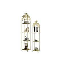 선반 팬트리 모듈 다용도선반 북타워 코너선반 북유럽 책장 철 금 꽃 선반 다층 거실 플로어 럭셔리, 플레이트 조합 3