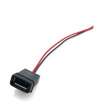 알루미늄 프로파일 2 핀 USBC 유형 방수 USB 커넥터 직접 압축 여성 기본 소켓 충전 인터페이스 용접 와이어, JQ-118L USB