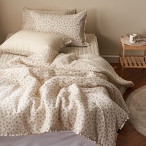 이불파는총각 시원한 냉감 소재 플라워 여름 이불 세트