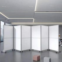 경량칸막이 무빙월 가벽설치 안방가벽 유리가벽 사무실 이동할 수 있는 스크린 분할 접을 미닫이 문 바퀴 움직일 벽을 가진 간단한 현대 공장 작업장, 9. 풀보드(액세서리 포함)의 평방미터당 단가