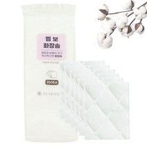 인파우치 엠보 화장솜 200매 소프트 메이크업솜 싱 클렌징솜, 1, 본상품선택, 단일