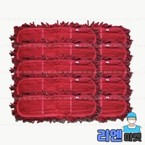 3S리빙 기름걸레 리필용 적색 120cm 강당걸레 밀대, 10개