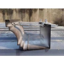 측구 콘크리트 pe 배수로 수로관 빗물받이 처마 집수정 지붕 사각맨홀 PVC 거터 배수관, 6인치 1.6mm 두께 천구수조개