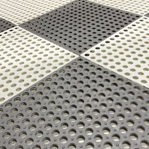 TPE 논슬립 물빠짐 매트 화이트 다크그레이