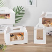 레드캣 1구 2구 머핀상자 컵케이크 투명창 포장 박스 상자, 1구 레드, 1개
