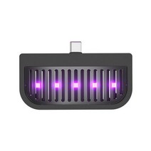 휴대용 미니 UV 소독 램프 UVC UVA 살균기 자외선 홈 포켓 램프에 대 한 지팡이 빛을, Type C black
