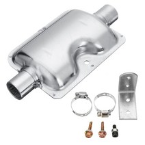 이동식무시동히터 베바스토 24mm 디젤 머플러 공기 디젤 파이프 소음기 eberspacher airtronic d2 d4 d1lc 2 클립마운팅 브래킷 포함, 없음