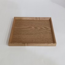 내츄럴 정사각 차쟁반 大