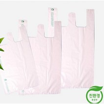 국산 친환경 생분해 비닐 봉투 포장 쇼핑백 중형 8L 100매, 1
