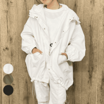 아노락바람막이 윈드브레이커 우븐 크롭 오버핏 간절기 루즈핏